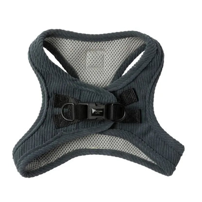 Fuzzyard Life Corduroy Step-in Dog Harness in Slate Grey - Fuzzyard - 1