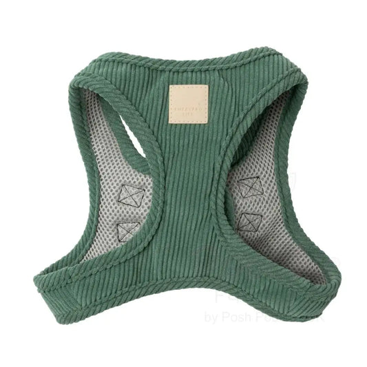 Fuzzyard Life Corduroy Step-in Dog Harness in Myrtle Green - Fuzzyard - 2