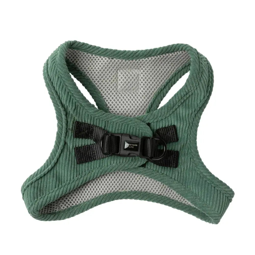 Fuzzyard Life Corduroy Step-in Dog Harness in Myrtle Green - Fuzzyard - 1