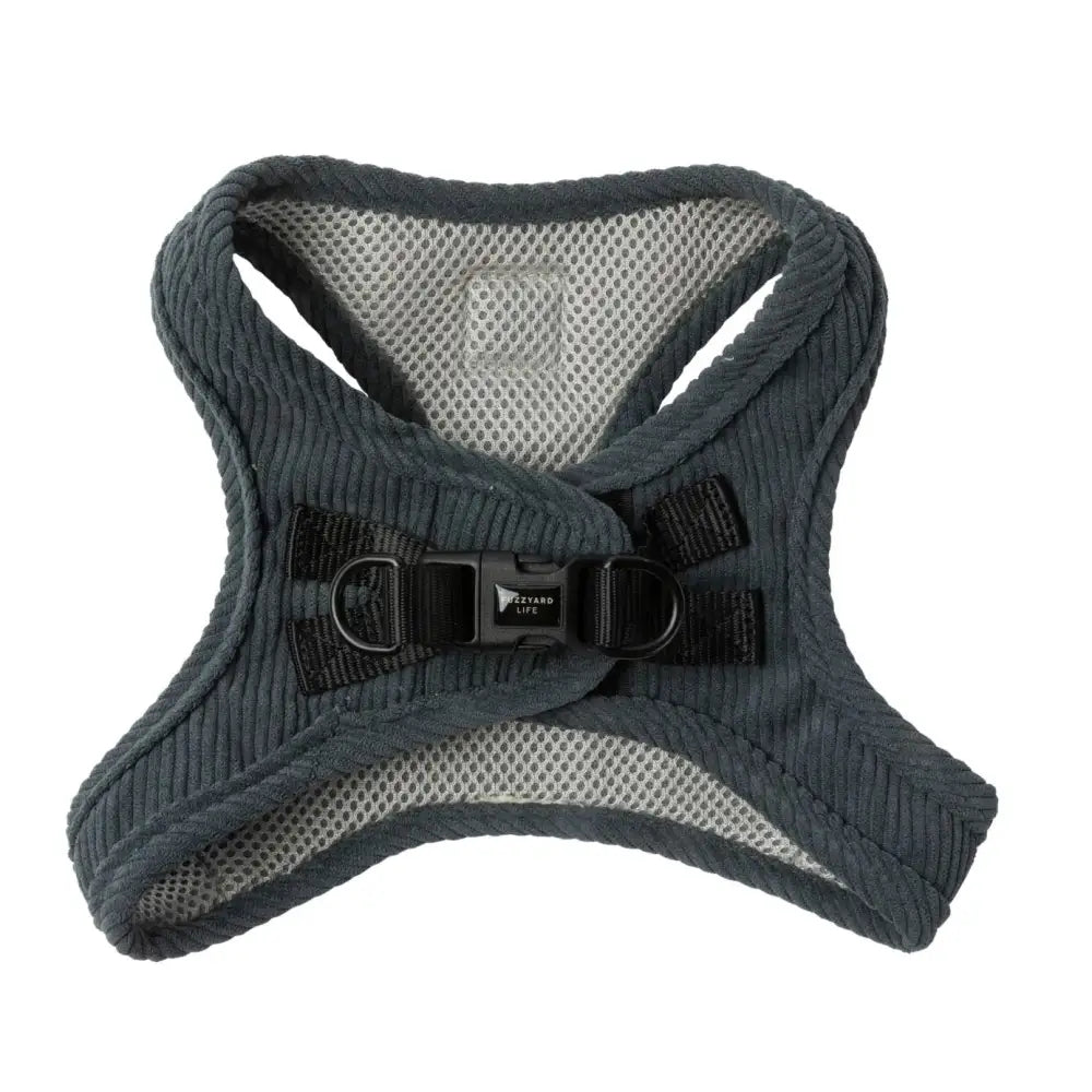 Fuzzyard Life Corduroy Step-in Dog Harness in Slate Grey - Fuzzyard - 1