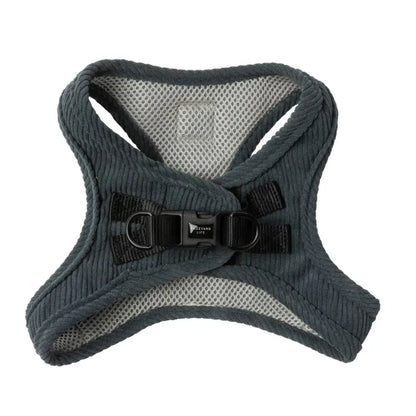 Fuzzyard Life Corduroy Step-in Dog Harness in Slate Grey - Fuzzyard - 1