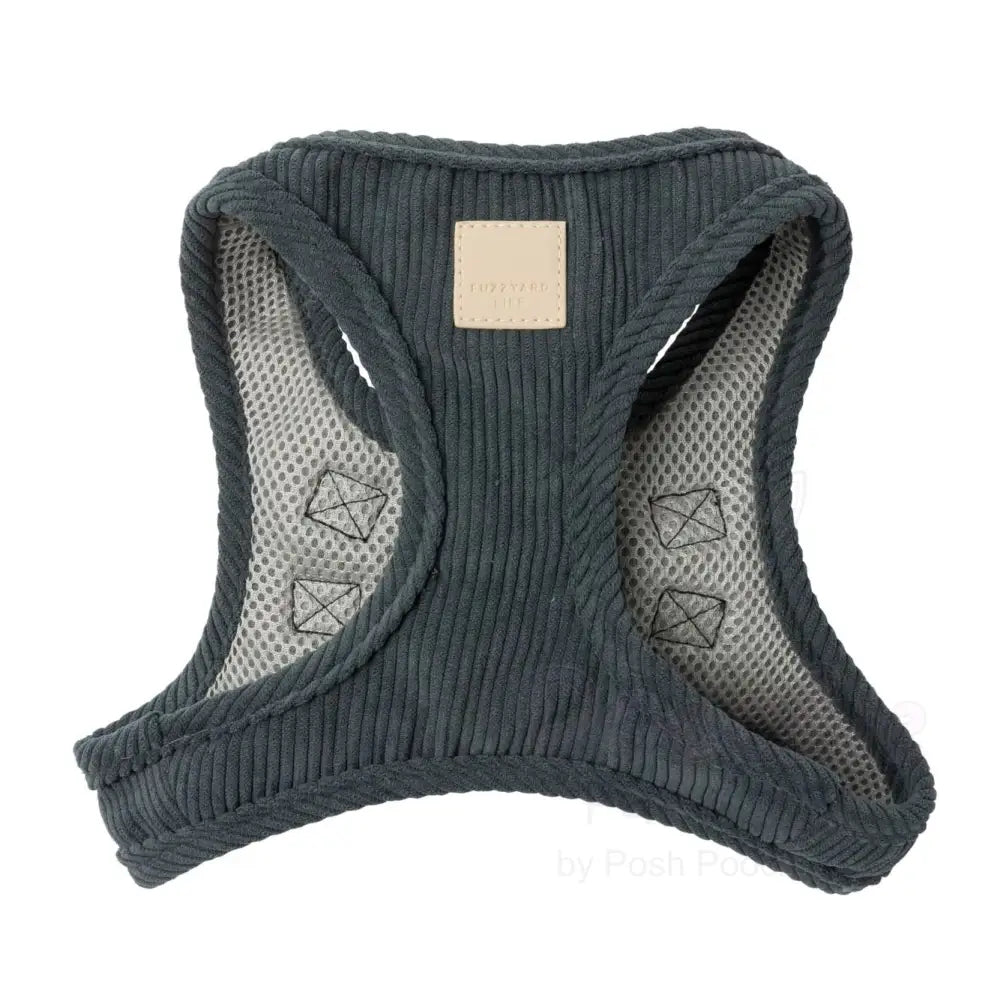 Fuzzyard Life Corduroy Step-in Dog Harness in Slate Grey - Fuzzyard - 2