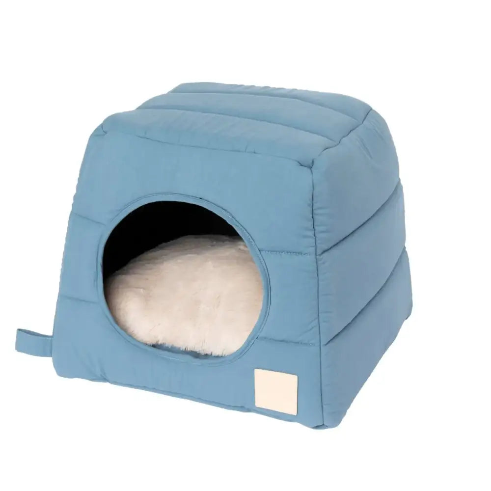 Fuzzyard Life Cubby Cat Bed in French Blue - Fuzzyard - 1