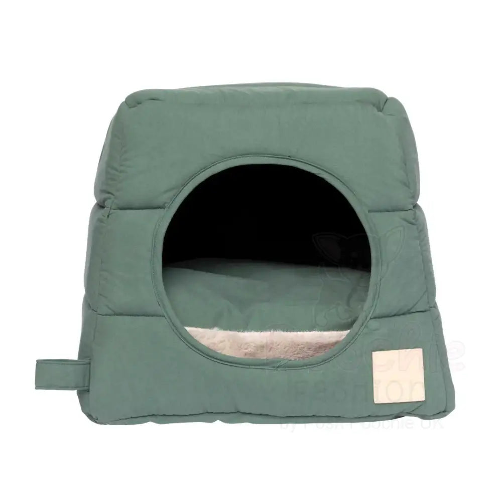 Fuzzyard Life Cubby Cat Bed in Myrtle Green - Fuzzyard - 3