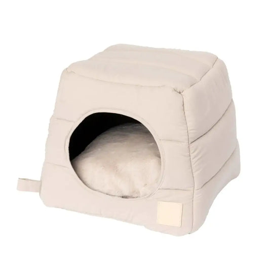 Fuzzyard Life Cubby Cat Bed in Sandstone - Fuzzyard - 1