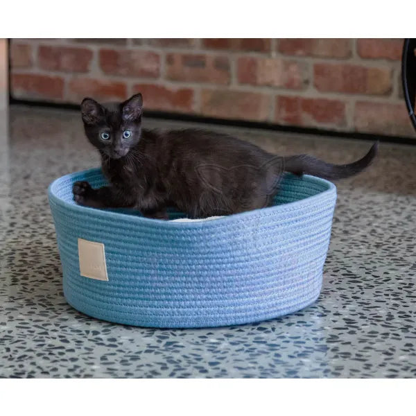 Fuzzyard Life Rope Basket Bed in French Blue - Fuzzyard - 2