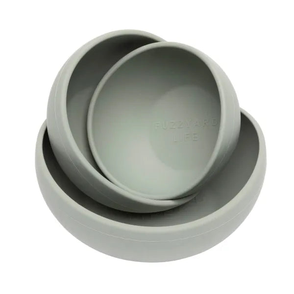 Fuzzyard Life Silicone Dog Bowl in Myrtle Green Fuzzyard 1