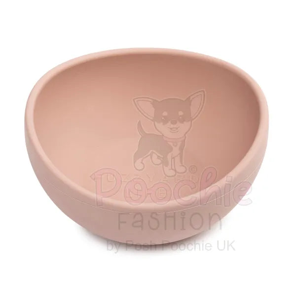 Fuzzyard Life Silicone Dog Bowl in Soft Blush Pink Fuzzyard 2