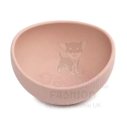 Fuzzyard Life Silicone Dog Bowl in Soft Blush Pink Fuzzyard 2