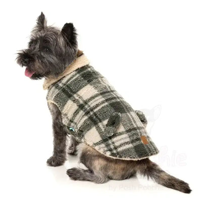 Fuzzyard Lumberjack 25 Dog Jacket - Money Green/cream - Fuzzyard - 3