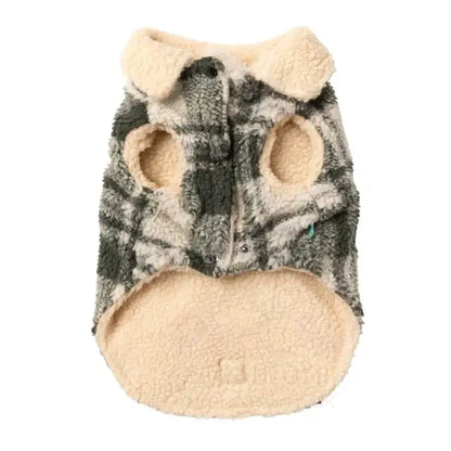 Fuzzyard Lumberjack 25 Dog Jacket - Money Green/cream - Fuzzyard - 4