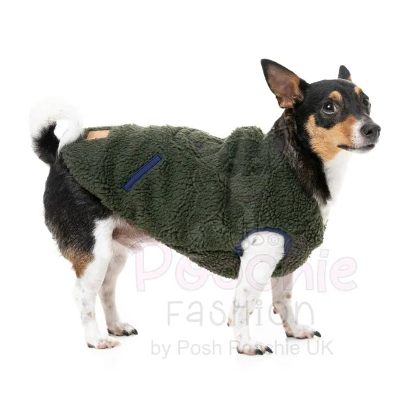 Fuzzyard Nara Reversible Dog Jacket - Dark Moss - Fuzzyard - 7