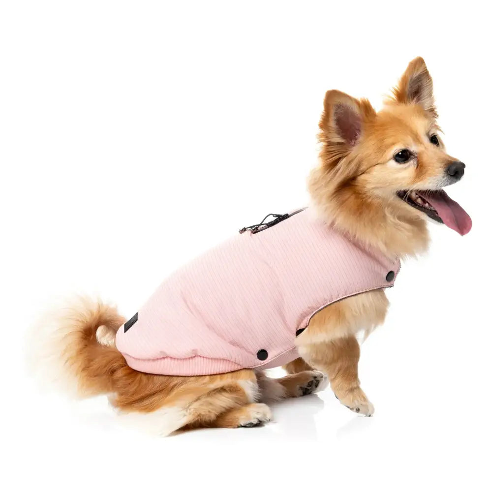 Fuzzyard Pink Bomber Jacket – Flexible Fit Dog Coat with Harness Hole - Fuzzyard - 6