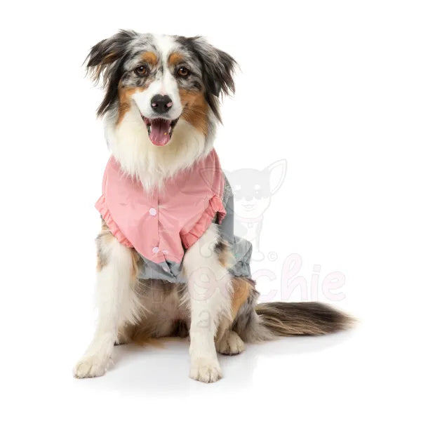 Fuzzyard Seattle Dog Raincoat - Pink and Grey - Fuzzyard - 5