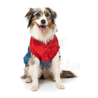 Fuzzyard Seattle Dog Raincoat - Red and Blue - Fuzzyard - 5