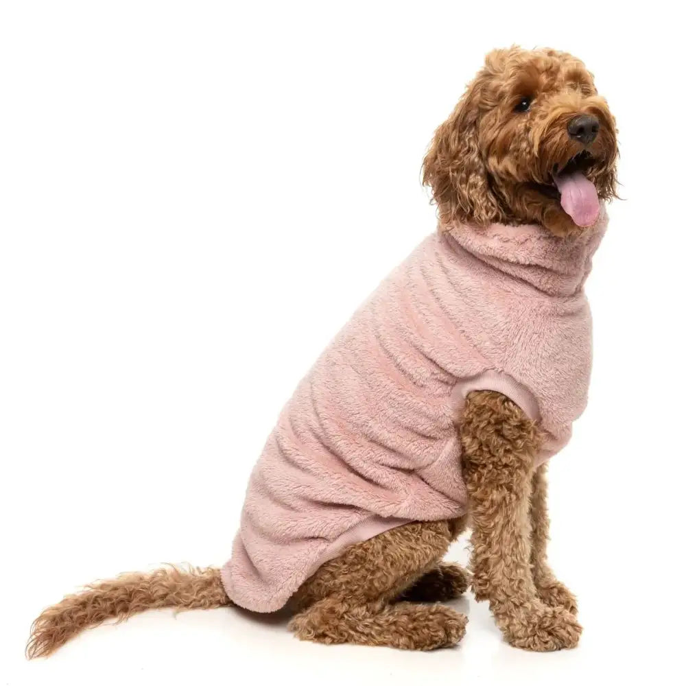 Fuzzyard Turtle Teddy Dog Fleece Jumper - Blossom Pink - Fuzzyard - 9