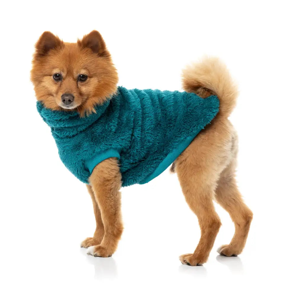 Fuzzyard Turtle Teddy Dog Fleece Jumper - Deep Teal - Fuzzyard - 1