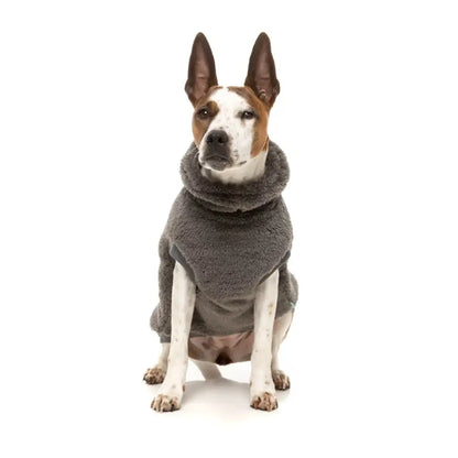 Fuzzyard Turtle Teddy Dog Fleece Jumper - Grey - Fuzzyard - 3