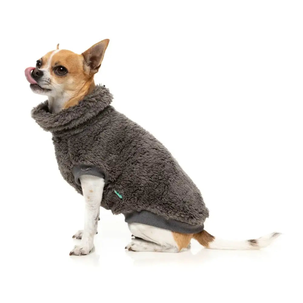Fuzzyard Turtle Teddy Dog Fleece Jumper - Grey - Fuzzyard - 6