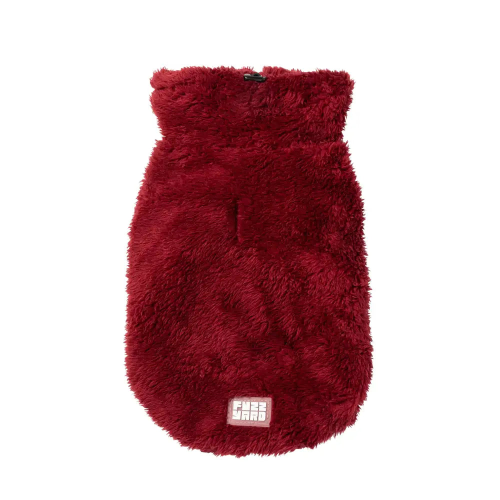 Fuzzyard Turtle Teddy Dog Fleece Jumper - Maroon - Fuzzyard - 4