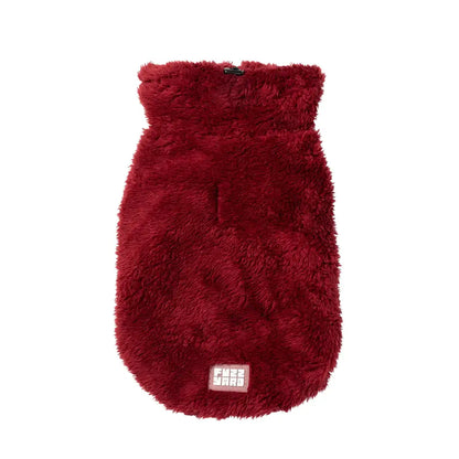 Fuzzyard Turtle Teddy Dog Fleece Jumper - Maroon - Fuzzyard - 4
