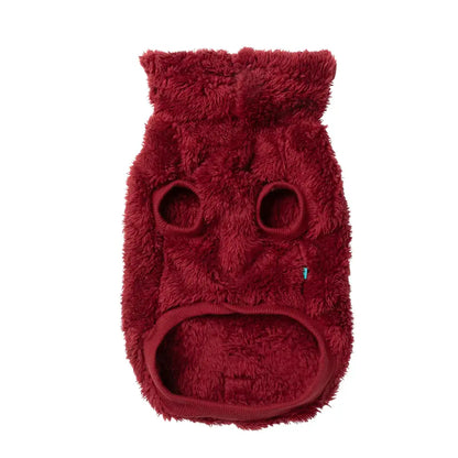 Fuzzyard Turtle Teddy Dog Fleece Jumper - Maroon - Fuzzyard - 5