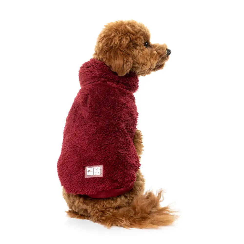 Fuzzyard Turtle Teddy Dog Fleece Jumper - Maroon - Fuzzyard - 1