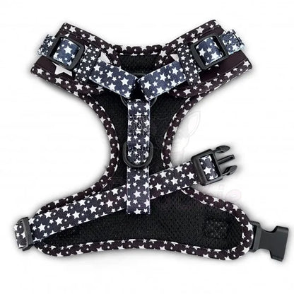 Galaxy Adjustable Dog Harness Black - Piggie - 2