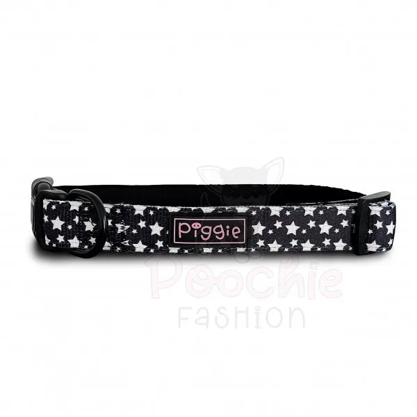 Galaxy Dog Collar and Lead Black - Piggie - 2