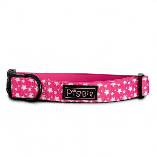 Galaxy Dog Collar Hot Pink - Piggie - 1
