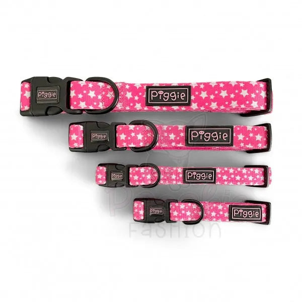 Galaxy Dog Collar Hot Pink - Piggie - 3