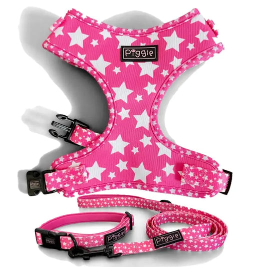 Galaxy Dog Harness Bundle In Hot Pink - Piggie - 1