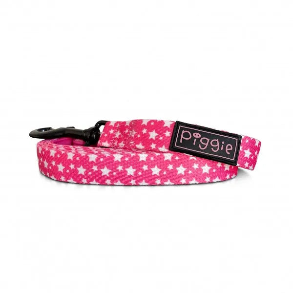 Galaxy Dog Lead Hot Pink - Piggie - 1