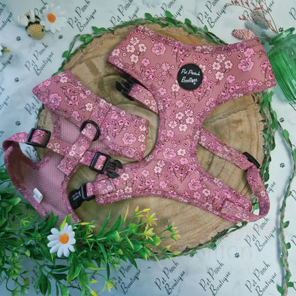 Garden Bloom Floral Dog Harness - Pet Pooch - 3