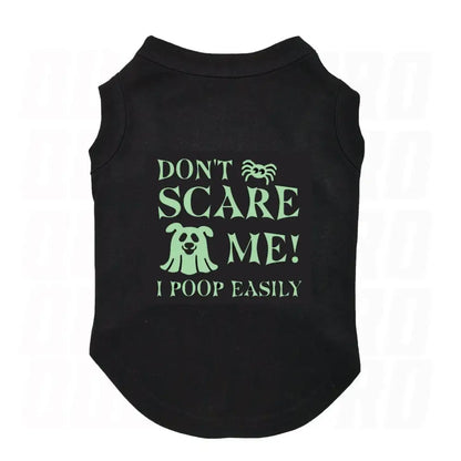 Glow-in-the-dark Don’t Scare me Dog Vest T-shirt - Poochie Fashion - 1