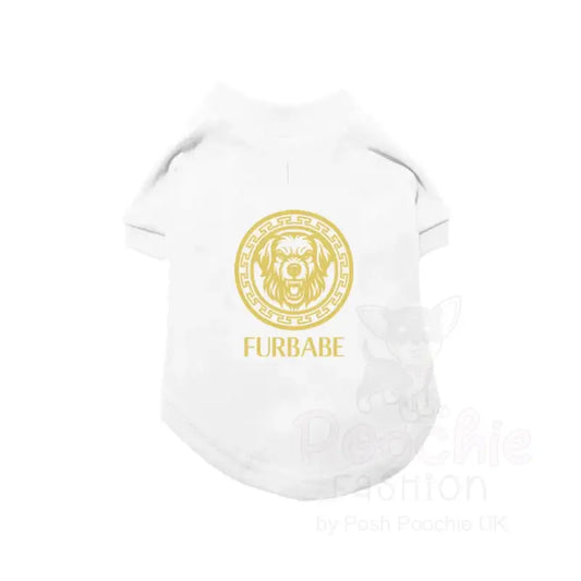 Gold Furbabe Novelty Dog T-shirt - Poochie Fashion - 2
