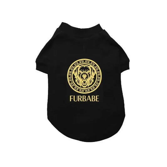 Gold Furbabe Novelty Dog T-shirt - Poochie Fashion - 1