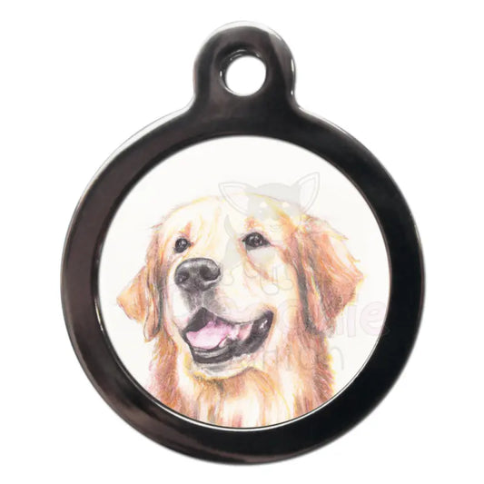 Golden Retriever Portrait Dog Id Tag - Ps Pet Tags - 1