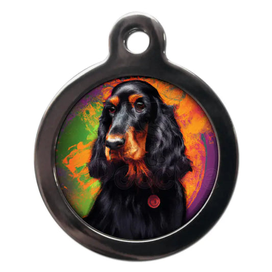 Gordon Setter Graffiti Dog Id Tag - Ps Pet Tags - 1