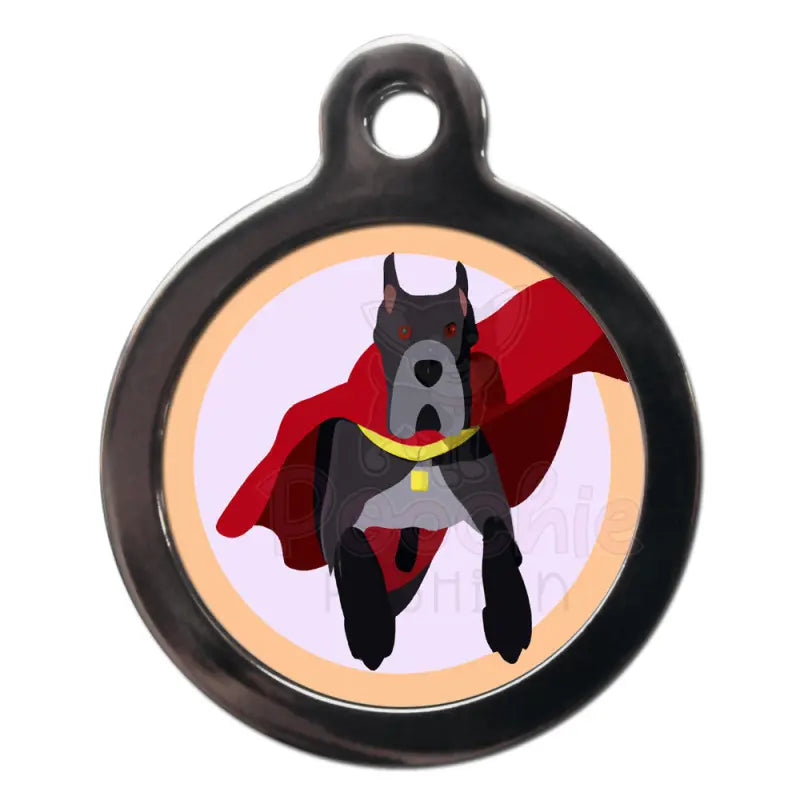 Great Dane Superdog Dog Id Tag - Ps Pet Tags - 1