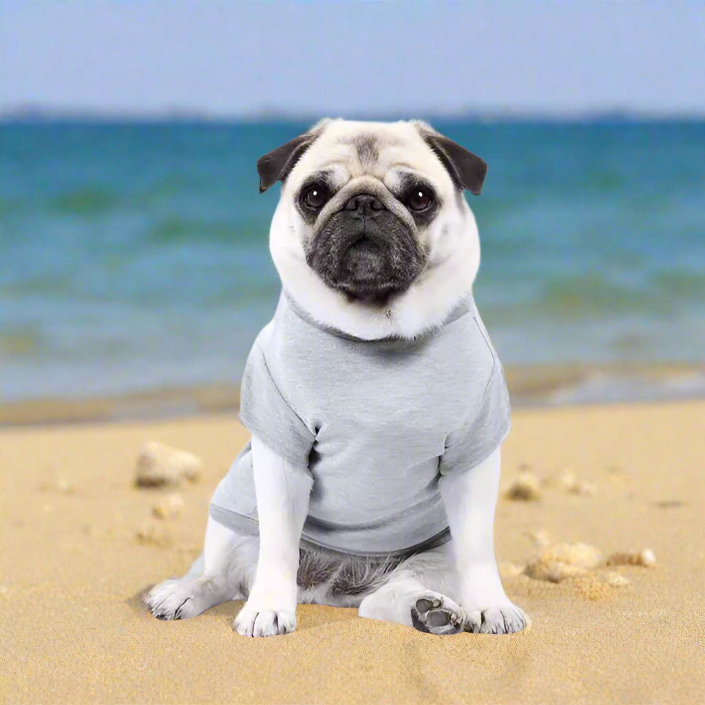Luxury Grey Dog T-shirt - Rich Paw - 1