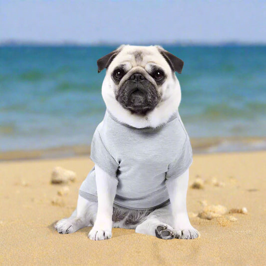 Luxury Grey Dog T-shirt - Rich Paw - 1