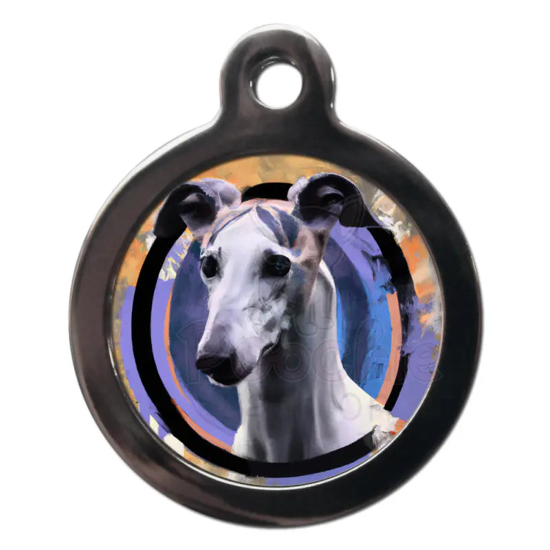 Greyhound Graffiti Dog Id Tag - Ps Pet Tags - 1