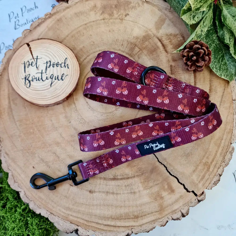 Happy Little Acorns Padded Handle Dog Lead - Pet Pooch - 1