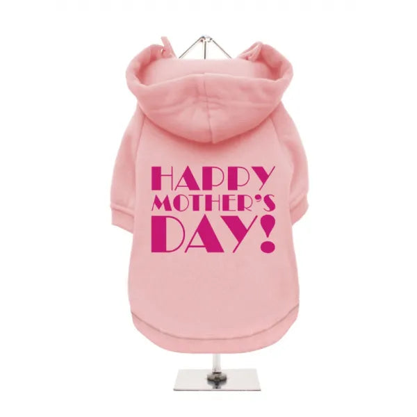Happy Mother’s Day Dog Hoodie Sweatshirt - Baby Pink - Mum - 1