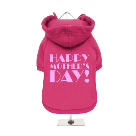 Happy Mother’s Day Dog Hoodie Sweatshirt - Hot Pink - Mum - 1