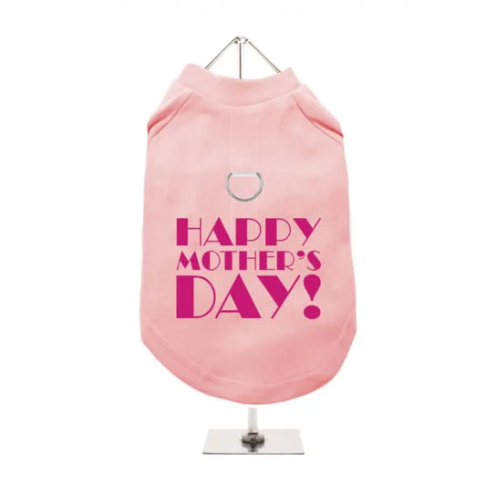Happy Mother’s Day Harness Dog T-shirt Baby Pink - Mum - 1