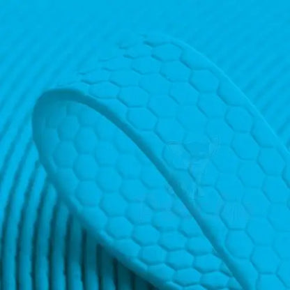 Hexa Biothane Dog Collar in Electric Blue - Poochie Fashion - 2