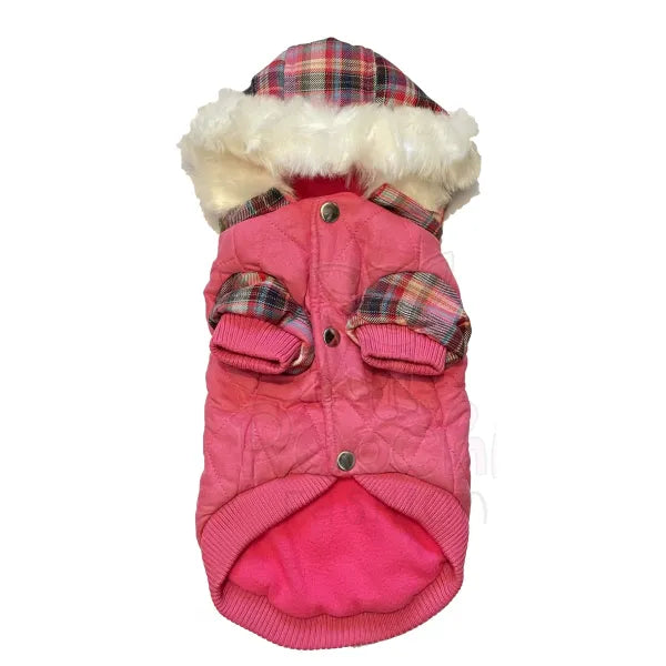 Highland Lady Quilted Tartan Designer Dog Coat - Urban Pup - 3