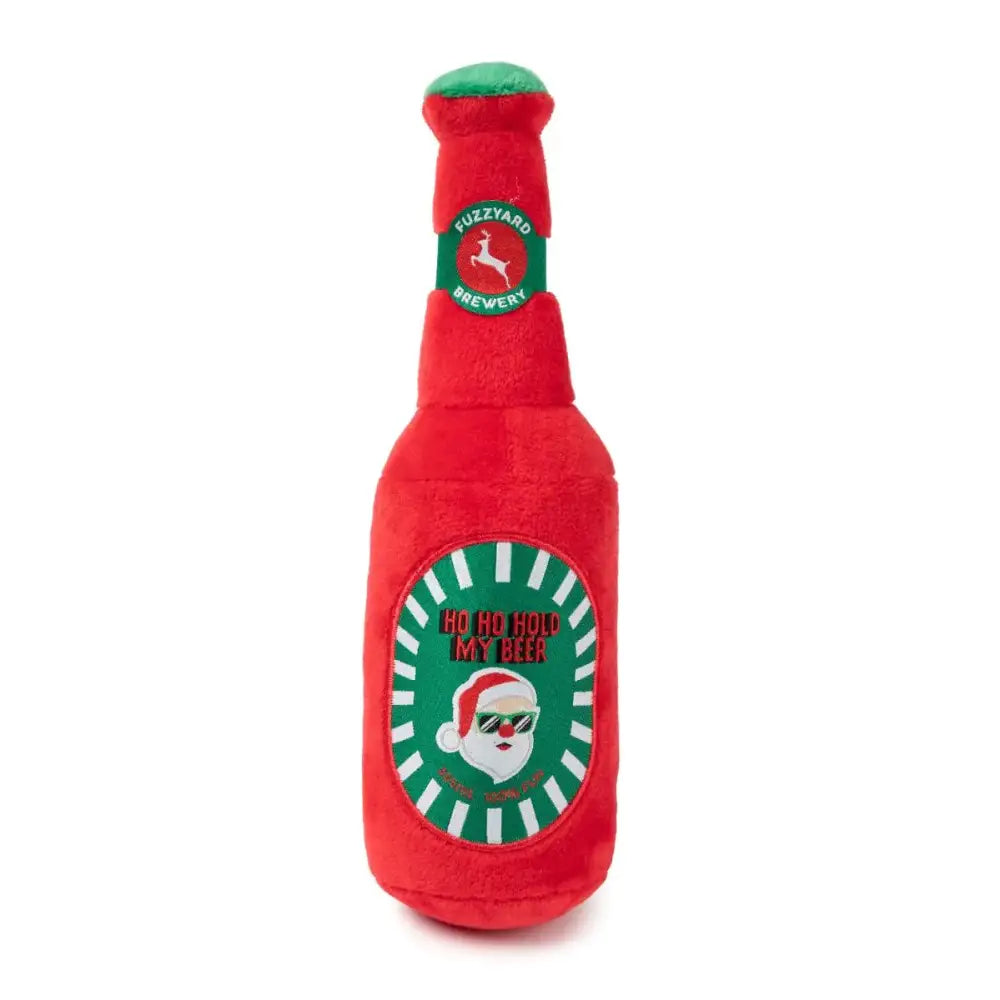 Ho Ho Hold my Beer Christmas Dog Toy by Fuzzyard - Fuzzyard - 1